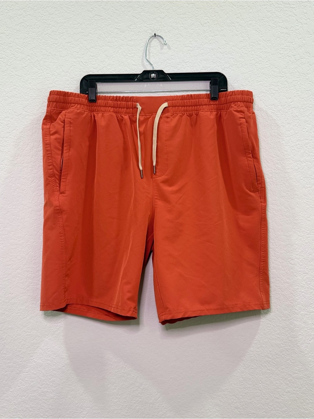 Men's Right of Way Casual Drawstring Shorts - Bright Coral